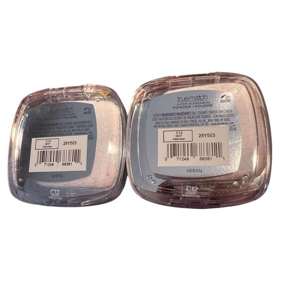 2x L'Oreal True Match Super Blendable Powder C12 deep profond - Picture 2 of 2